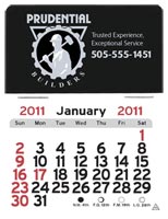 2009 Promotional Calendars, Peel-N-Stick Calendar - Rectangle