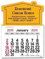 2009 Promotional Calendars, Peel-N-Stick Calendar - House