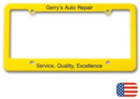 License Plates, License Plate Frame - Straight Bottom