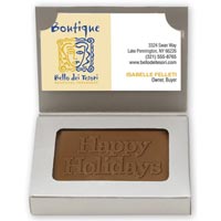 Personalized Chocolates & Candies, Milk Chocolate Business Card