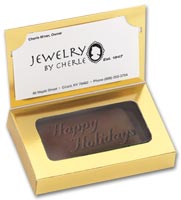 Personalized Chocolates & Candies, Dark Chocolate Business Card