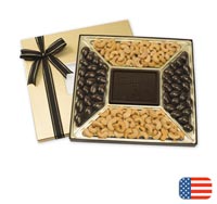 Personalized Chocolates & Candies, Premium Confection Assortments - Cashews/Almonds 16 oz.dark