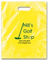 Plastic Bags, Reinforced Handle Bag (Medium) - 2 Color