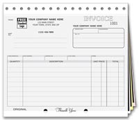 General Invoices, Invoices, Classic, Small, w/Mailing Label