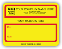 Jumbo Mailing Labels, Jumbo Padded Mailing Label with Special Wording