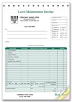 Landscaping Forms, Landscaping Invoice - 6 3/8 x 8 1/2
