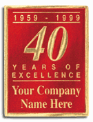 Anniversary Labels, FOSSLER, Anniversary Seals, Gold Foil, 1 1/2