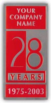 Anniversary Labels, FOSSLER, Anniversary Seals, Silver, 1 1/4