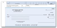 One-Write Checks, Payroll/Cash Disbursement Top Check