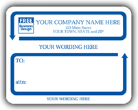 Jumbo Mailing Labels, Jumbo Mailing Labels w/ Special Wording, Padded, White