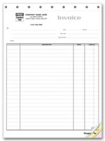 Work Orders & Invoices, Contractor Invoice - Itemized Invoice for Large Jobs