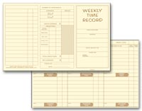 Other, Pocket Size Weekly Time Cards