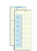 Contractor- Other Forms, Weekly Time Card, Manilla Tag Stock