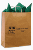 Paper Bags, Natural Shopping Bag 16 x 6 x 19