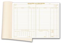 Contractor- Other Forms, Material & Labor Records, Booked