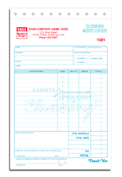 Cleaning Service Forms, Cleaning Work Orders, Carpet/Upholstery