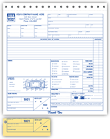 Towing Forms, Towing Service Orders, w/Key Tag