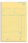 Work Orders & Invoices, Job Work Orders, Card, Padded