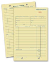 Work Orders & Invoices, Job Work Orders, Card, Padded