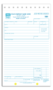 Contractor- Other Forms, Work Orders, Job, Carbon, Small Format