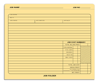 Contractor- Other Forms, Job Folder, Manilla Card Stock