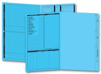 Real Estate Folders, Real Estate Folder, Left Panel List, Legal Size, Blue