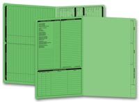 Real Estate Folders, Real Estate Folder, Left Panel List, Legal Size, Green