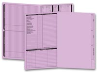 Real Estate Folders, Real Estate Folder, Left Panel List, Legal Size, Lavender