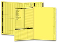 Real Estate Folders, Real Estate Folder, Left Panel List, Legal Size, Yellow