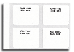 Pricing Labels, Price Labels, Padded, Paper, White, 1 x 3/4