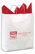 Paper Bags, White Paper Bag 16 x 6 x 19