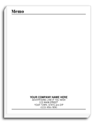 Memo Pads, Personalized Notepads with Bottom Imprint, Small