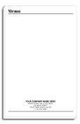 Memo Pads, Personalized Notepads, with Bottom Imprint, Large