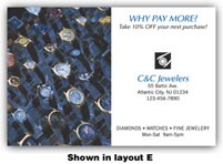 Full Color - Pre-Formatted Layouts, Full Color Post Card  - Image with Bleeds