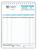 Purchase Order Forms, Purchase Orders, Multi-Color, Large