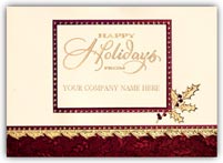 Eco Friendly Cards, Holiday Cards Shimmering Holly