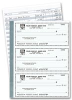 3-To-A-Page Checks, The Secretary Deskbook, 3-On-A-Page Compact Size Checks