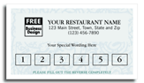 Frequent Buyer Cards, Frequent Diner Card, Vineyard
