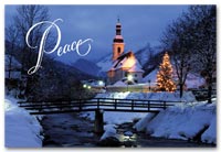 Personalized Holiday Postcards, Holiday Postcards Winter Scene