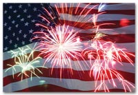 Personalized Holiday Postcards, Holiday Postcards Patriotic