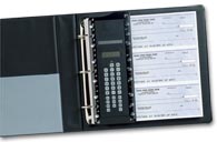 Check Storage & Envelopes, Solar Calculator With Ruler For Compact Binder