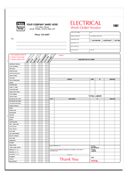 Contractor - Work Orders, Electrical Work Orders, w/Checklist