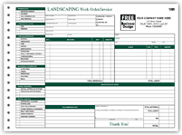 Landscaping Forms, Landscaping Work Orders