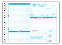 Automotive Service & Repair, Repair Orders, Garage, Carbon, Side-Stub, Large Format