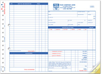 Automotive Service & Repair, Repair Orders, Garage, Carbon, Side-Stub, Large Format