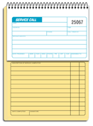 Service Call Books, Service Call Slip/Service Order Book