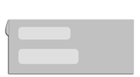 Two Window Envelopes, Double Window Envelope