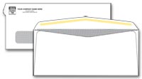 Two Window Envelopes, #10 Single Window Confidential Envelope One/Two Ink