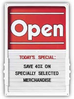 Open / Closed Signs, Economy Open/Closed Sign Kit
