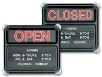 Open / Closed Signs, Contemporary Open/Closed Sign Kit